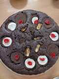 Chocolate coffee dry fruits Cinnamon cake