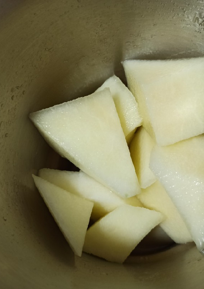 Una foto de Sorbete de melón