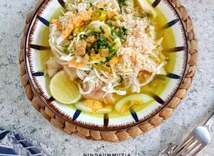 Foto resep Soto Kuah Bening Dengan Serbuk Koya