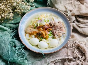 Hình của món Nui - Mì Nấu Gà Sườn Heo.