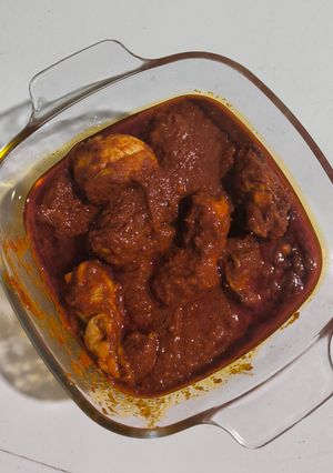 Foto resep Ayam masak habang khas Banjar