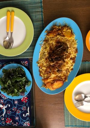 عکسی از دستور رشته پلو با گوشت