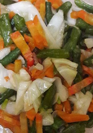 Foto resep Tumis kacang wortel dan kol