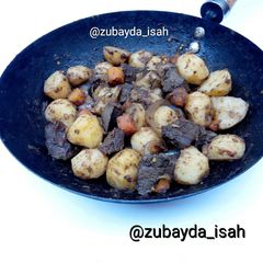 A picture of Sauted Liver and Potato.