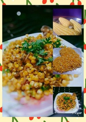 A picture of Sweet corn chaat.
