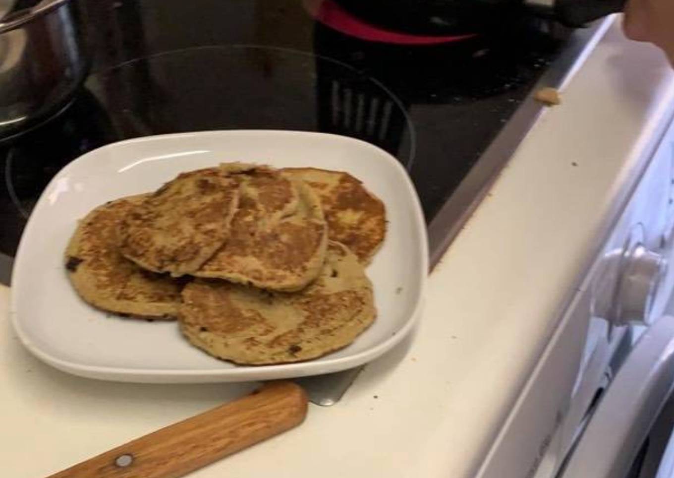 Panqueques de avena y plátano