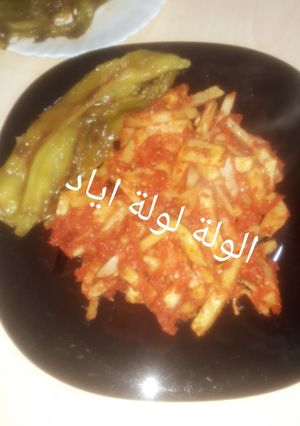 صورة لوصفة بطاطا بالطماطم