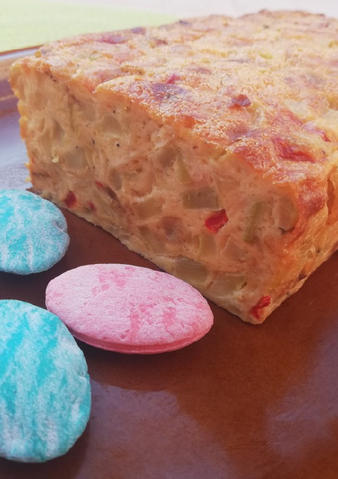 Una foto de Pastel de calabacín y puerro
