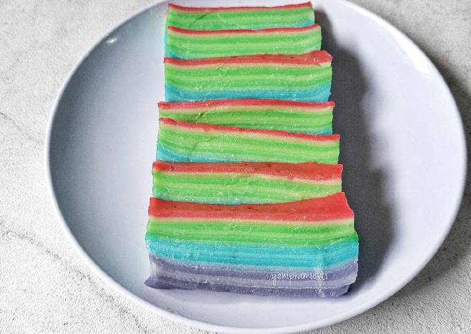 Resep Kue Lapis Beras Rainbow Oleh Yeni - Cookpad