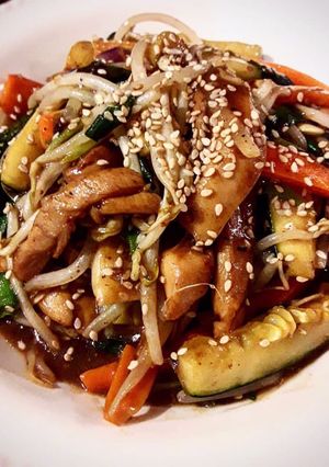 Una foto de Fajita/Chop Suey de pollo