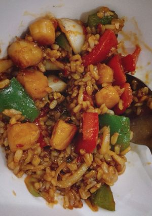 Hình của món 🍛Cơm Sốt Sò Điệp Eat Clean.