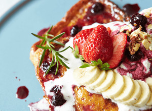 A picture of Yummy Cinnamon Vanilla French Toast (plant-based).