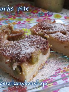 Rebarbarás pite (Gluténmentesen is) recept fotója