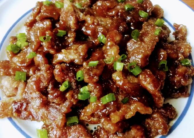 Res Mongola (Mongolian Beef) Receta de Ader Mad- Cookpad