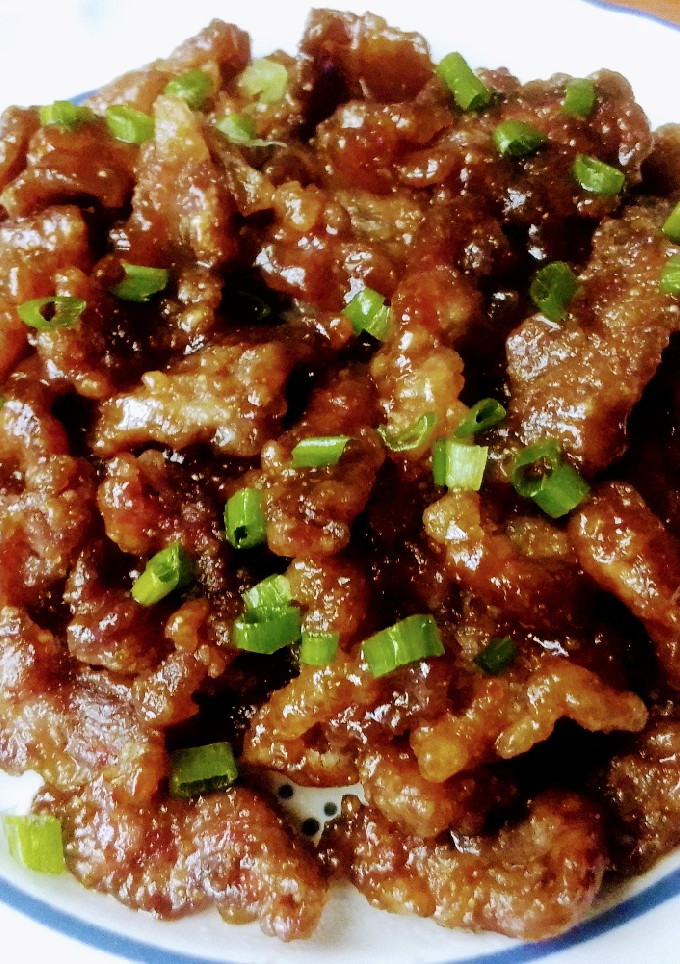 Una foto de Res Mongola (Mongolian Beef)