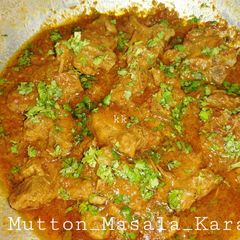 A picture of Mutton_Masala karahi.