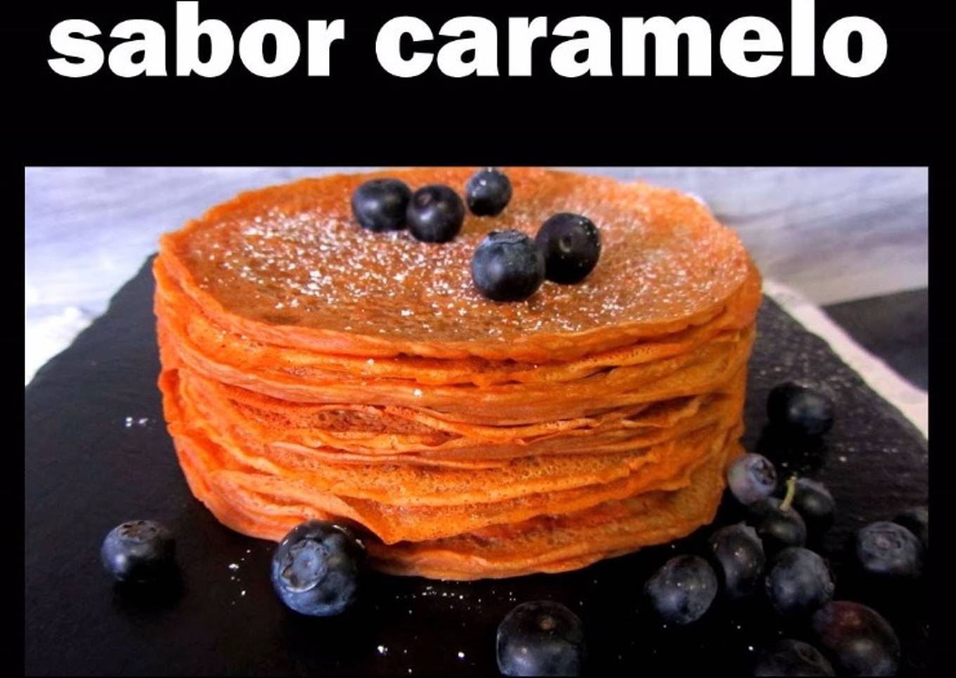 Crepes VEGANOS sabor caramelo