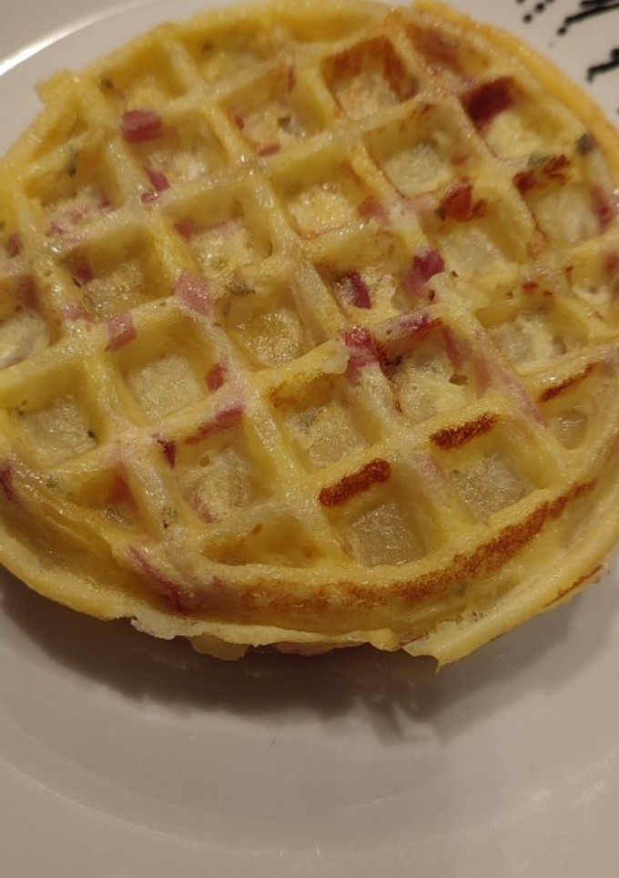 Una foto de Gofre de patata y jamón light