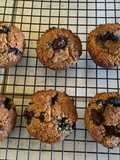 Oatmeal almond berry muffin