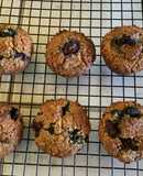 Oatmeal almond berry muffin