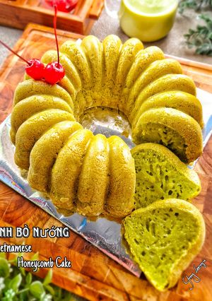 Foto resep Bánh Bò Nướng (Vietnamese Honeycomb Cake)