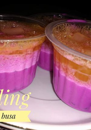 Foto resep Puding buah busa