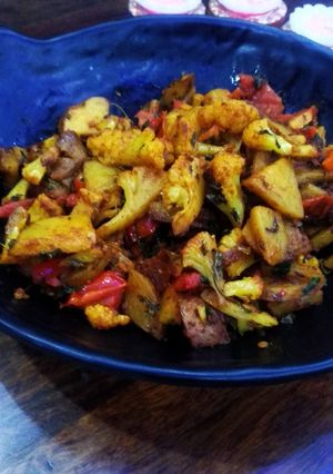 A picture of Cauliflower aloo.