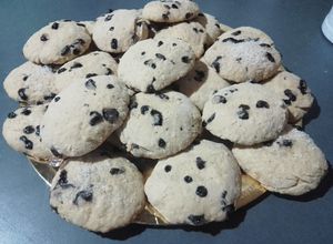 Una foto de Galletitas de garbanzos con chips!