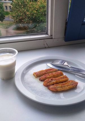 Foto resep Nøgen Friturestegte Bananer