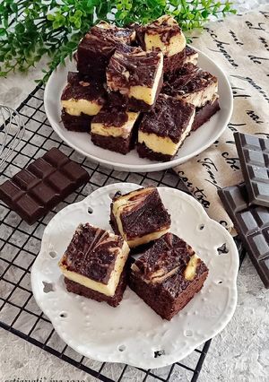 Foto resep Cream Cheese Marble Brownies