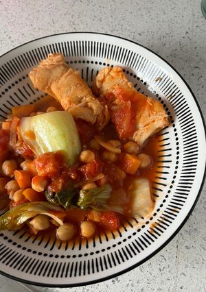 Foto principal de Bacalao con garbanzos