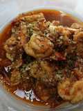 กุ้งกระเทียมโรยหน้าสมุนไพร
