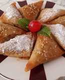 Briouats dulces con frutos secos