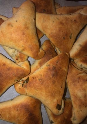صورة لوصفة فطائر الزعتر الأخضر