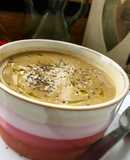 Crema de calabaza, setas y trufa