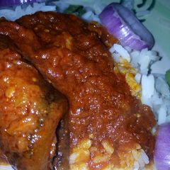 A picture of Redoil stew+rice.