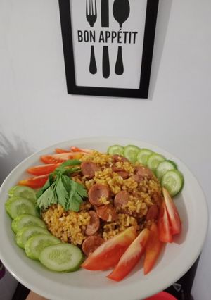 Foto resep Nasi Goreng Sosis Ayam