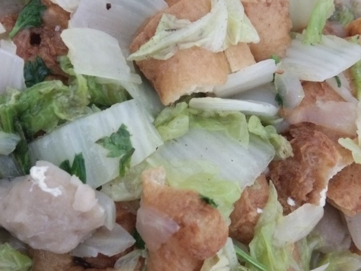 Bagaimana Menyiapkan Tumis Sawi Putih Tahu Baso, Enak