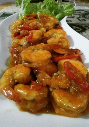 Foto resep Udang Saus Padang