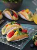 Custard Sponge Cake Cannoli
