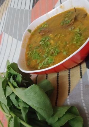 A picture of Yummy Mirchi ki dal.