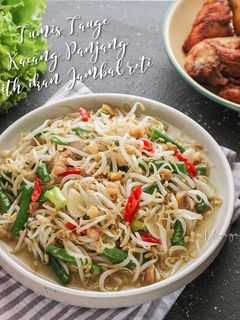 Foto resep Tumis Tauge Kacang Panjang with Ikan asin