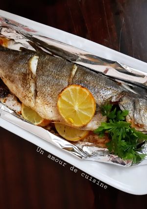 Une photo de Bar citronné au four 🍋