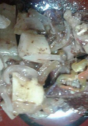 Una foto de Carne al horno con papas