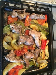 Una foto de Conejo al horno