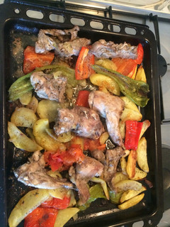 Una foto de Conejo al horno