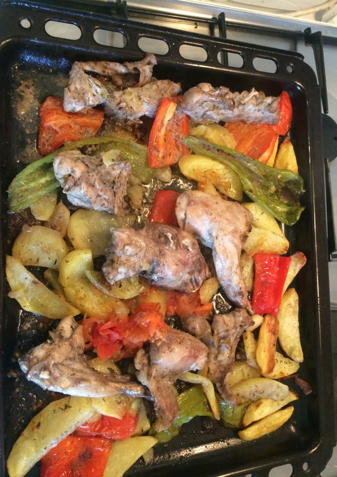 Una foto de Conejo al horno