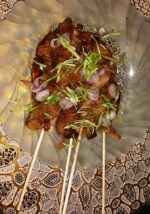 Foto resep Sate jamur saus kacang