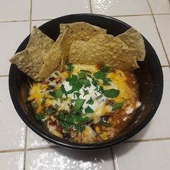 A picture of Easy Slow Cooker Chicken Taco Soup.