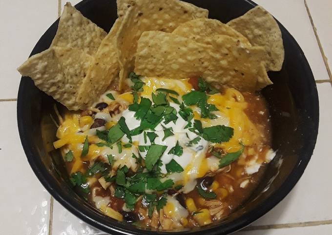 Easiest Way to Make Speedy Easy Slow Cooker Chicken Taco Soup
